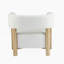 Fauteuil d'appoint rembourré Boucle-351347385