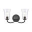 Éclairage pour salle de bain 2 lumières Emily - noir mat 17 po Emily-325386908-325386909-325386910