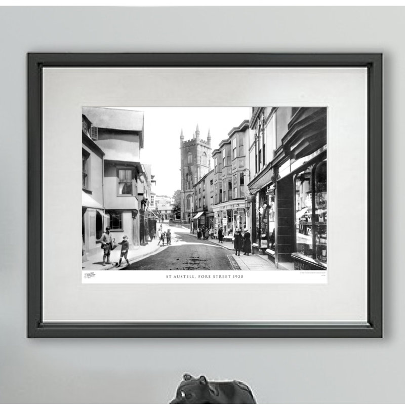 St Austell, Fore Street 1920 by Francis Frith - Single Picture Frame Print, 60cm H x 80cm W x 2.3cm D