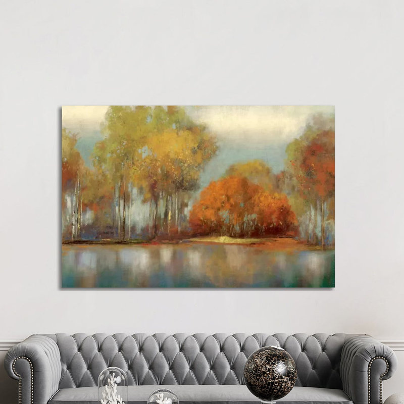Reflections I by Allison Pearce - Painting on Canvas, Wrapped Canvas, 152.5 cm H x 101.5 cm W x 3.175 cm D
