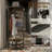 Coat Rack Corner Hall Tree, Industrial 4-Tier Coat Rack with Shoe Storage, 8 Movable Hooks and 2 Shelves