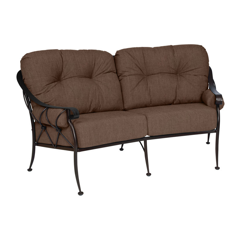 Derby Outdoor 2 - Seat Loveseat, Canvas Bird's Eye Sunbrella® Canvas, Textured Black