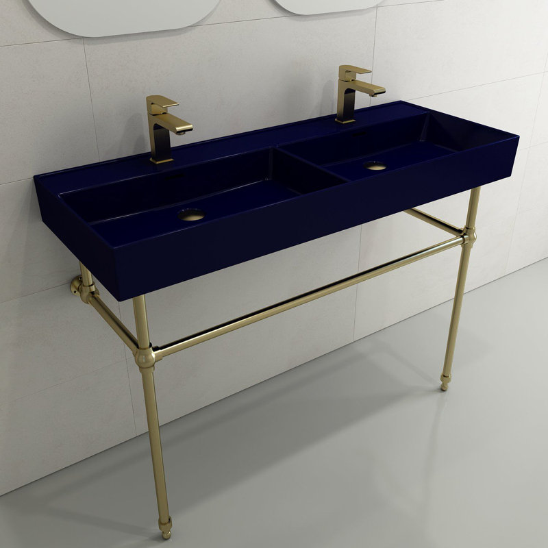 Metal Console Leg Set, Matte Gold