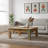 Solid Wood Square Rustic Coffee Table with Drawers