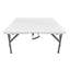 Table pliante carrée de 34 po Techni Home, table pliable réglable en hauteur avec poignée facile à transporter