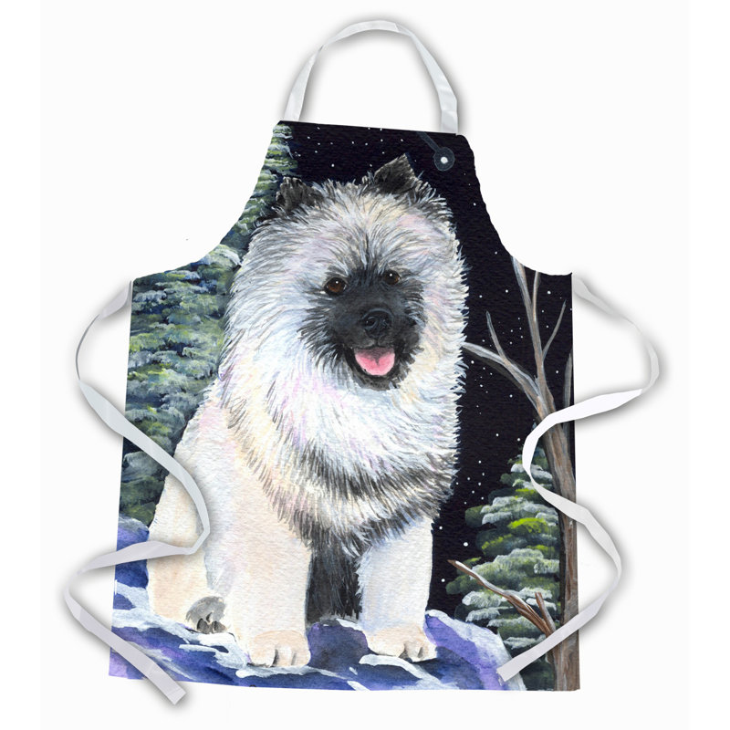 Tablier keeshond starry night