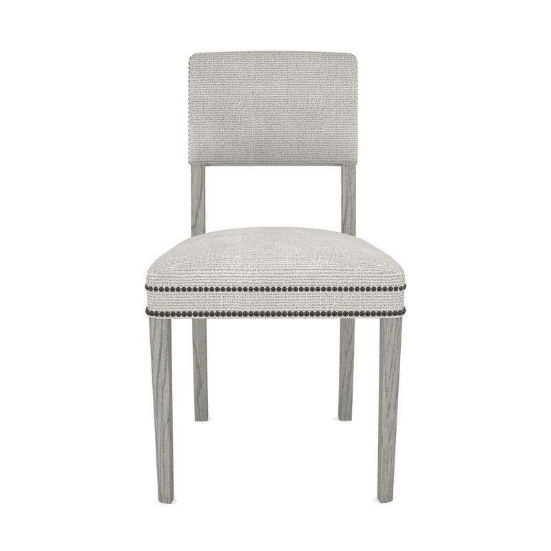 Fauteuil d'appoint Newton, Callaloo coton, Gris colombe