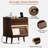 Modern 2-drawer Nightstand With Outlets & Led Light (set Of 2)-1757005804