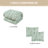 Marilla 3 Piece Sage Floral Comforter Set-110315625-110315626