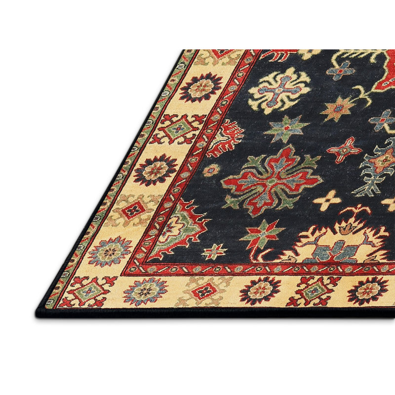Tapis bleu/rouge traditionnel Nungesser, Rectangle 4 pi x 6 pi