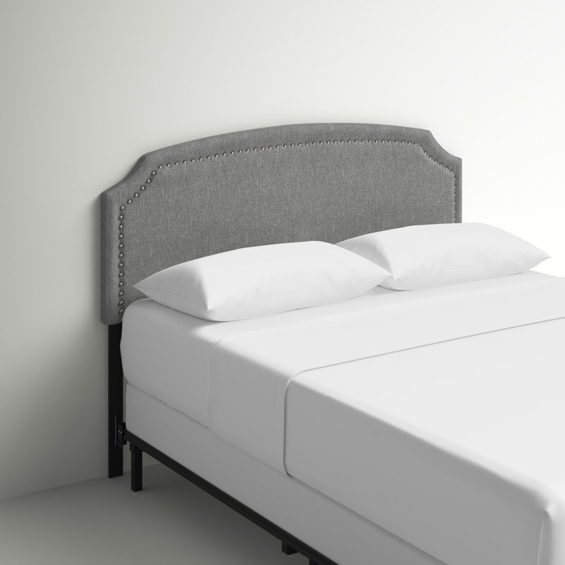Richards Upholstered Headboard, Grey Linen, King