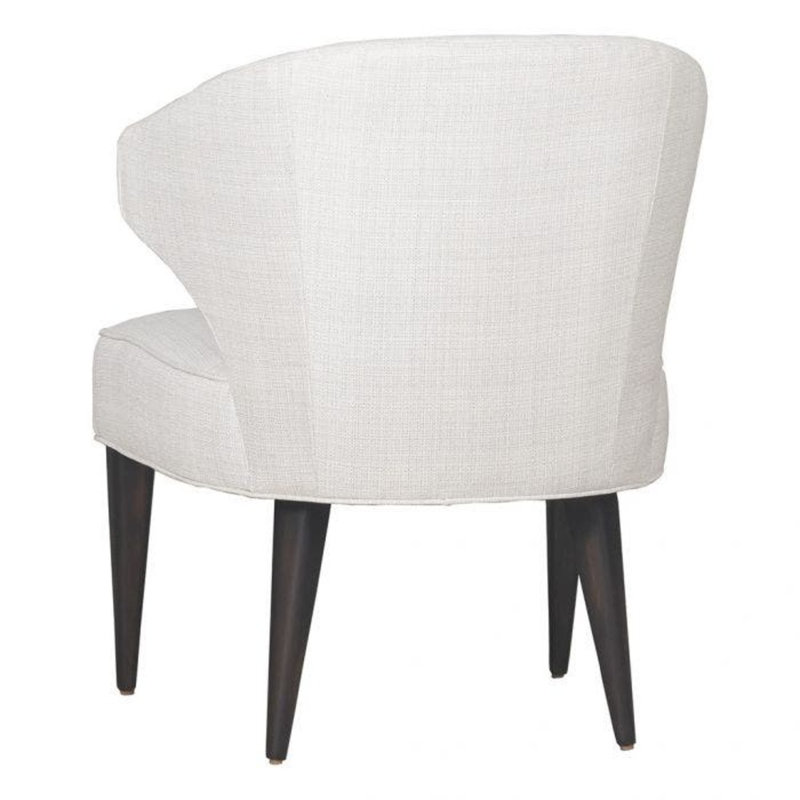 Libby Langdon Mcaleer 26.5" W Barrel Chair, Espresso, 3156 Linen 100% Polyester