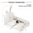 White Twin Size Bed With Charming Rabbit Form And Stable Construction - Headboard & Upholstered Robust Foundation-329389619