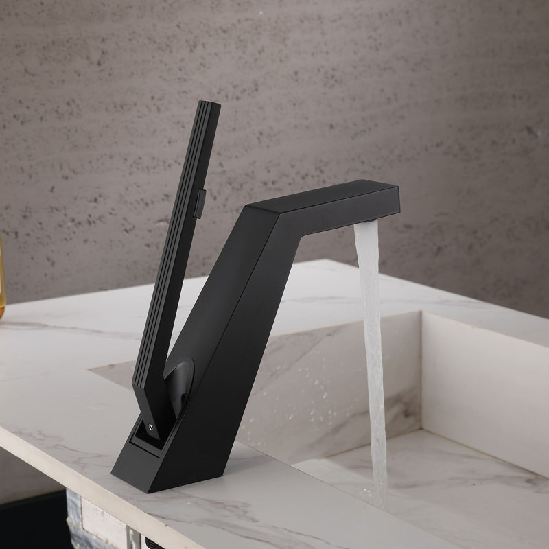 Single-handle Bathroom Faucet, Matte Black