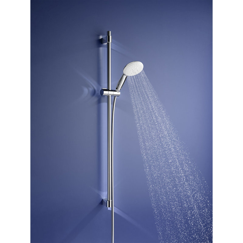 Tempesta 110 Round 24in Shower Rail Set, 3-Spray, StarLight Chrome