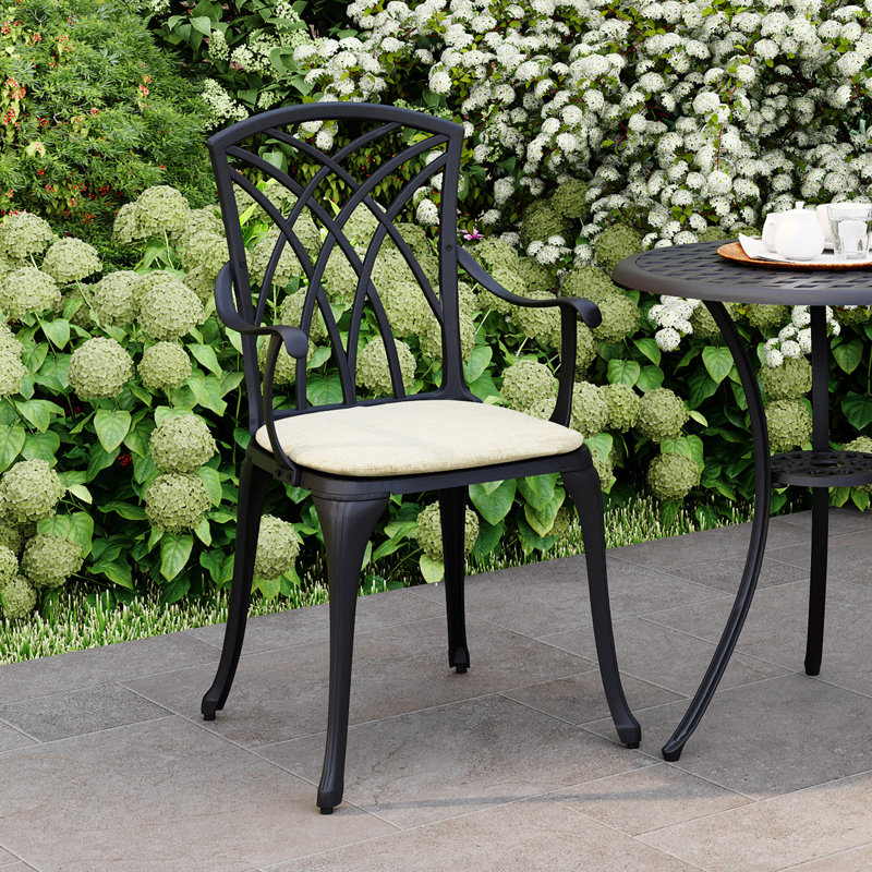East Orland 2 - Person Patio Dining Set with Round Table , Cushions Included
