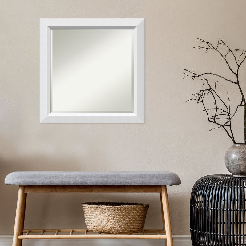 Miroir mural biseauté, H 24 po x l 24 po x P 1 po