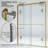 44"-48" W x 76" H Double Sliding Semi-Frameless Shower Door with 5/16" (8mm) Crystal Clear Tempered Glass-123231458