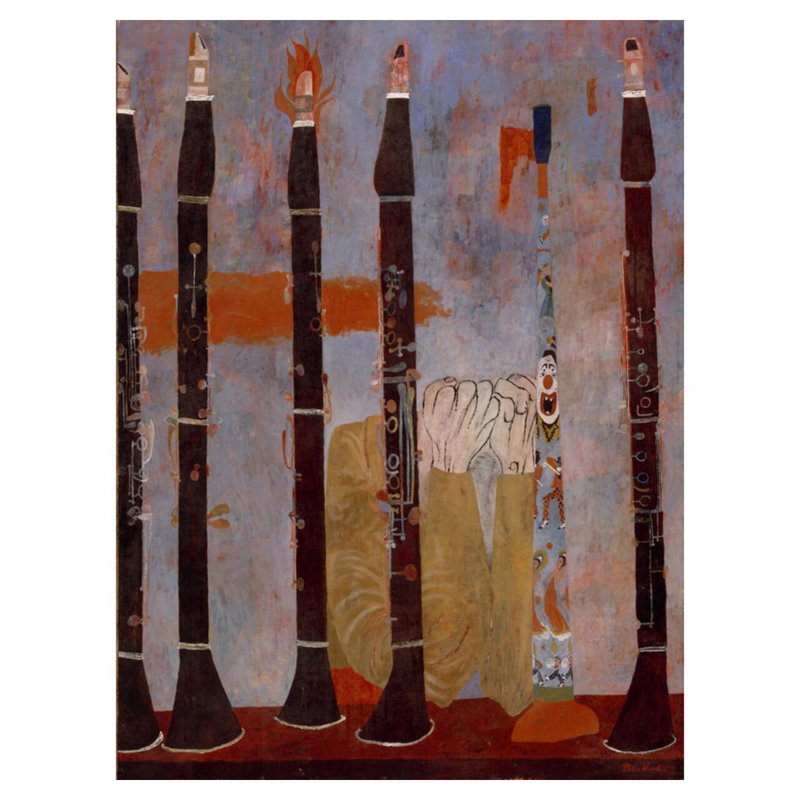 Composition for Clarinets and Tin Horn par Ben Shahn - Impression giclée, H 40 po x l 32 po