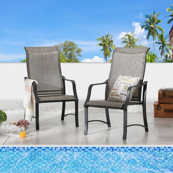 Canora Grey Rusi Outdoor Dining Armchair & Reviews 