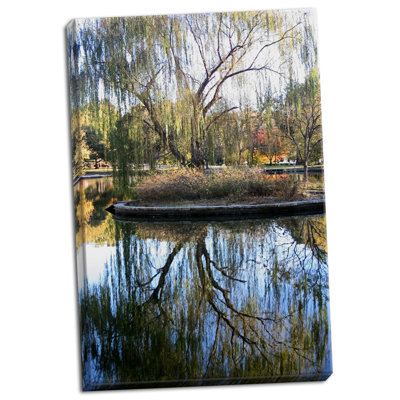 «Willow in Fall», reproduction de photo sur toile tendue