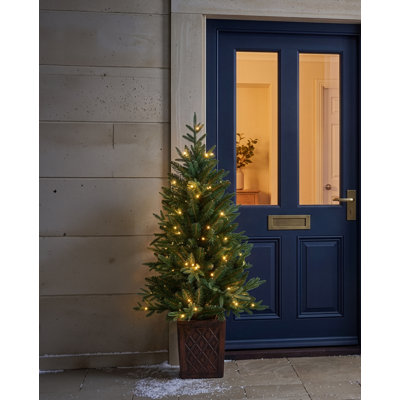CONIFER - 4ft Porch Tree with 100 Warm White 8 Function LEDs