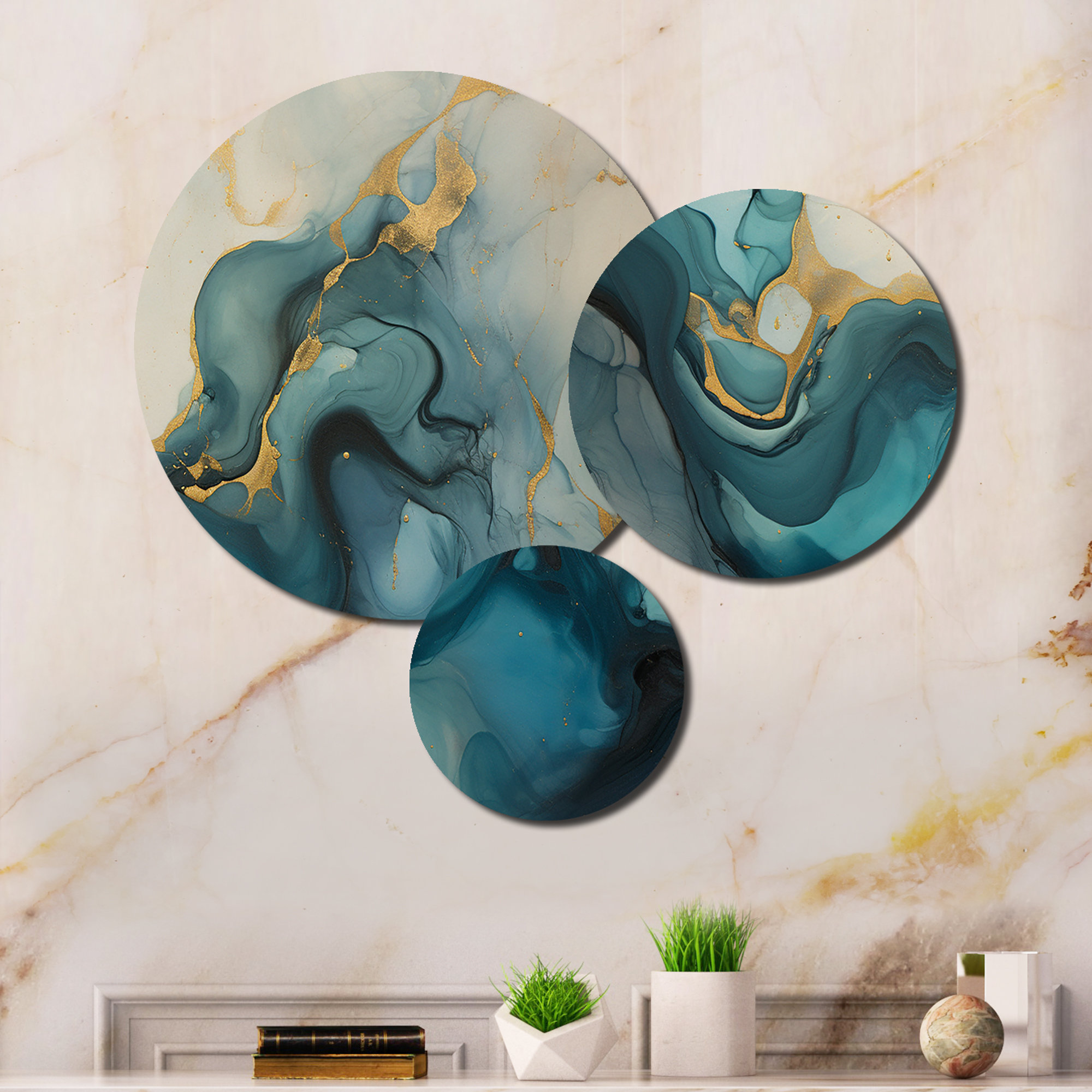 Mercer41 Abstract Wall Decor on Metal | Wayfair