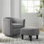 Chaise rembourrée avec repose-pieds-1756058268