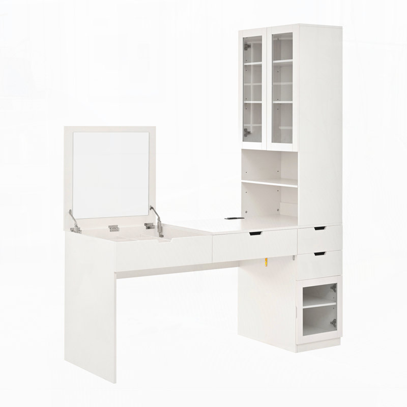 Meuble-lavabo avec miroir et station de charge