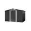 Charcoal Black Garden Tool Storage Shed
