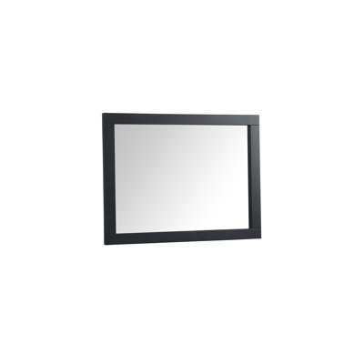 Rosenow Wood Flat Wall Mirror