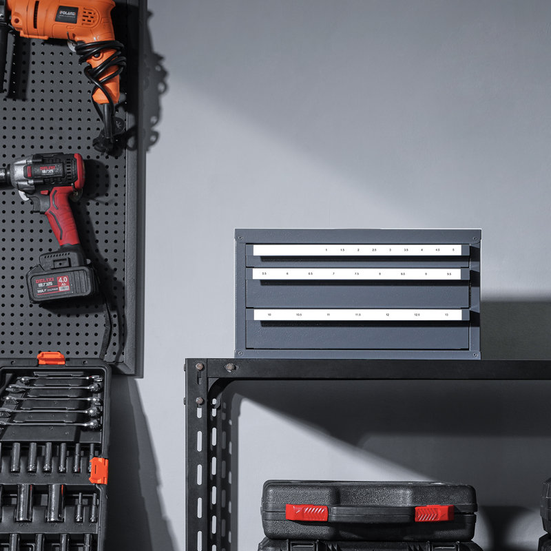 Armoire-distributeur à trépan, armoire de rangement à trois tiroirs pour 1mm à 13mm