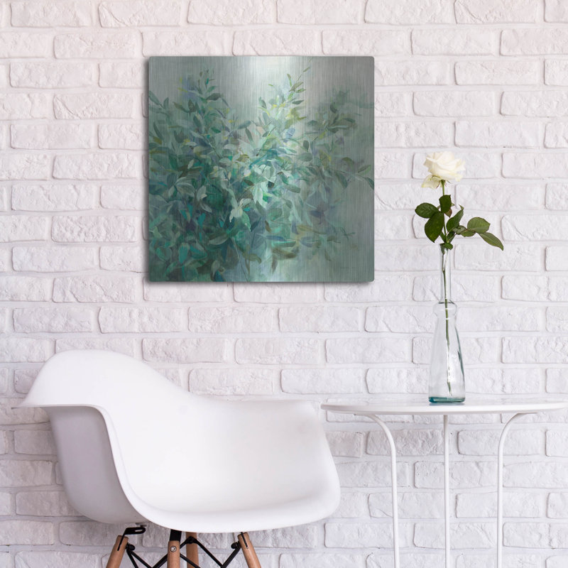 Art mural en métal Winston Porter «Bay Laurel» par Danhui Nai, H 24 po x l 24 po
