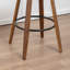Tabouret de bar et de comptoir pivotant en cuir végétalien Drees-121119404-121119403