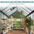 Outdoor Greenhouse Kit with Aluminum Frame, Polycarbonate Panels, Adjustable Roof Vent, Lockable Door, Spacious Gardening Greenhouse-128991980-128991977