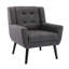 Chaise d'appoint avec pieds noirs pour la maison d'intérieur-3532260