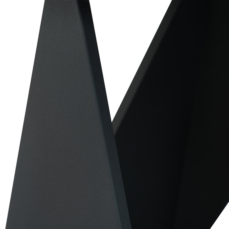 Table de salle à manger Sintered Stone, H 52,55 po x L 51,99 po x l 29,15 po, Noir
