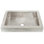 Tatra Brushed Nickel Hand Hammered Rectangular Drop-In Bathroom Sink