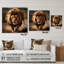 Lion africain qui court - décoration murale acrylique Lion-1882935325