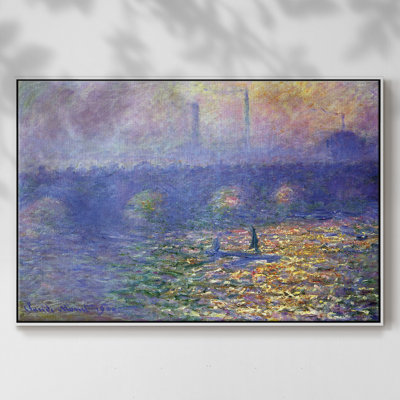 Waterloo Waterloo par Monet, reproduction d'art sur toile