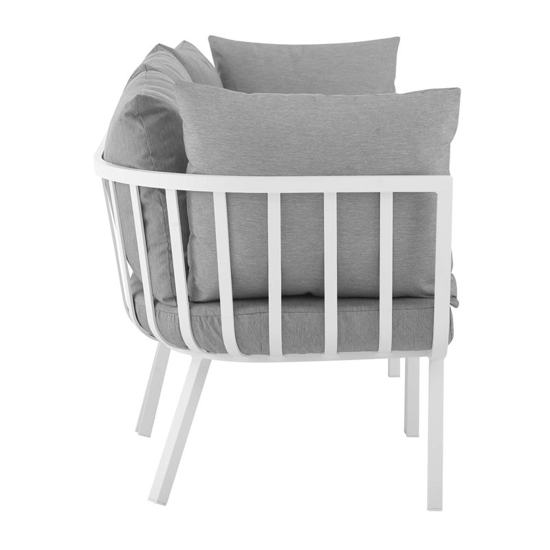 Ensemble de conversation modulaire 3 pièces Riverside, Blanc gris, gris