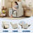 Manual Recliner Chair, Swivel Nursery Rocking Recliner,PU Leather Recliner with Lumbar Support-528104437
