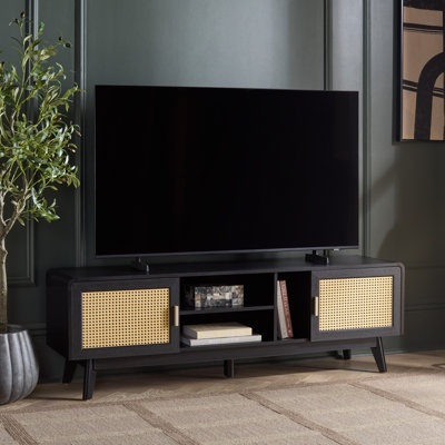 Maddy 3 Shelf Rattan Doors Media
