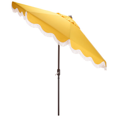 Kline Winnie 108" Fringe Tilt Top Umbrella