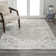 Rectangle Isabelle Oriental Machine Woven Polyester Area Rug in Light Gray/Brown