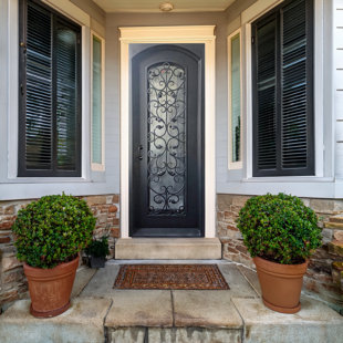 Rosewood Single Iron Door
