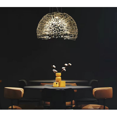 Pantheon Modern Luxury Metal & Crystal | Spherical Pendant LED Chandelier | Postmodern Design