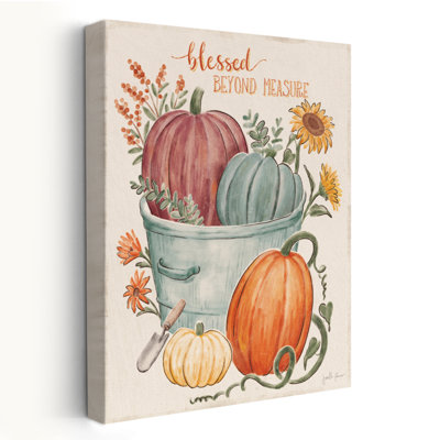 Harvest Jewels V - Autumn Basket Blessed Beyond Mesure - art bleu