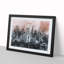 Seattle Washington Skyline in Abstract - Picture Frame Painting Print-55613656-55613653