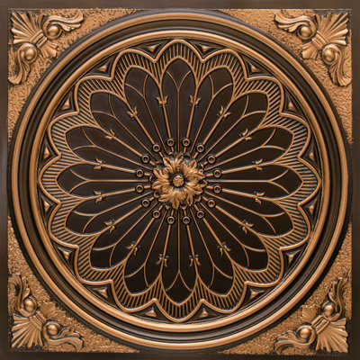 Rosace 2 pi X 2 pi Tuile de plafond à poser ou à coller
